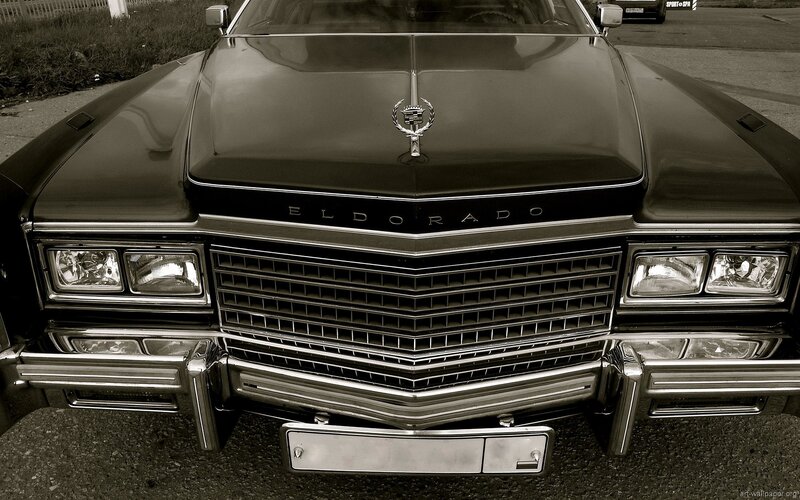 Front view of a classic Cadillac Eldorado