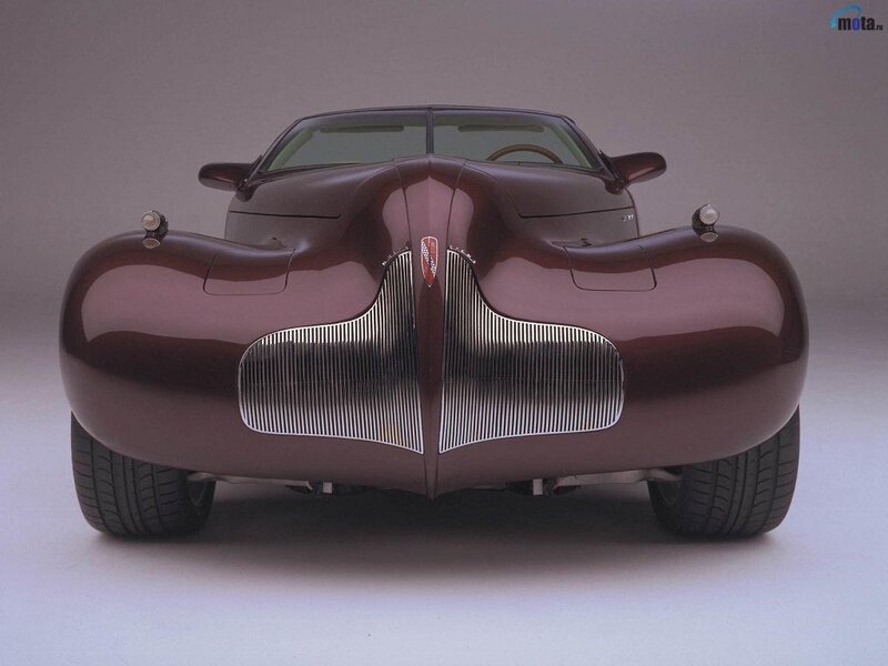 front view of a classic car
