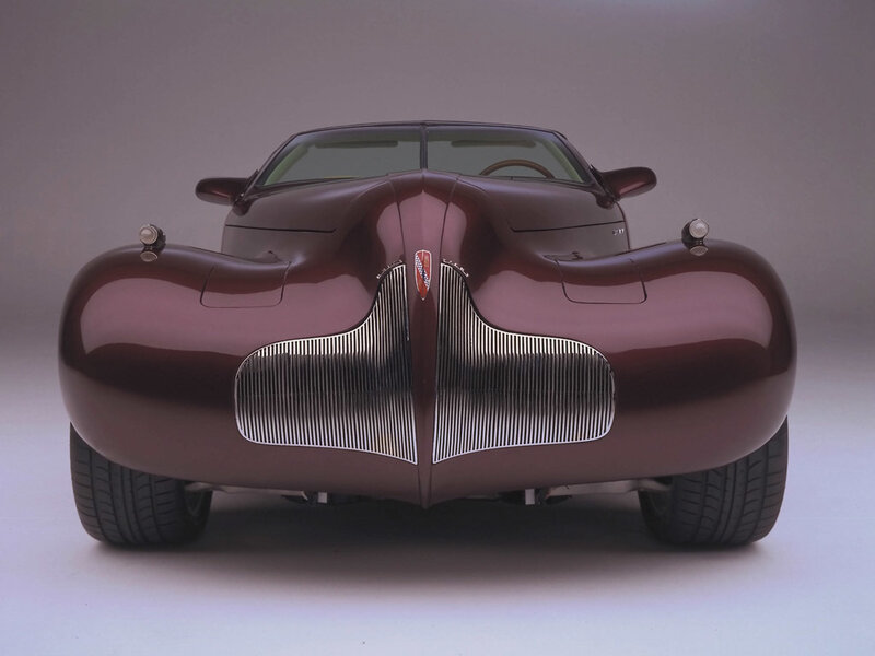 front view of a classic car
