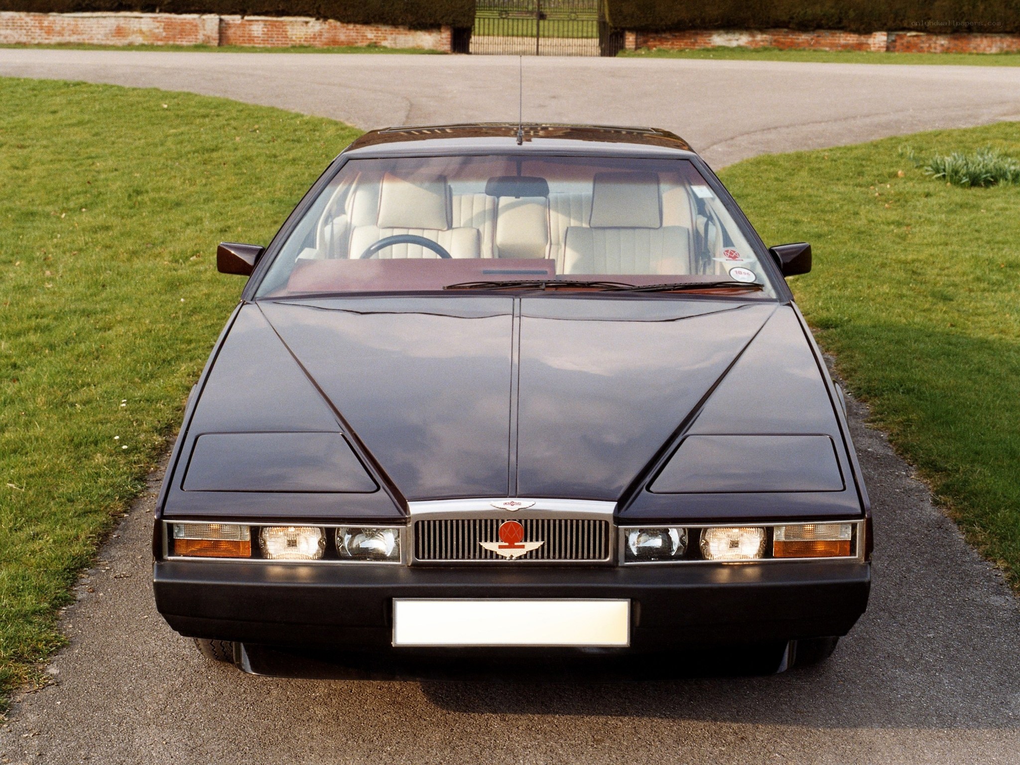 front view of a classic car