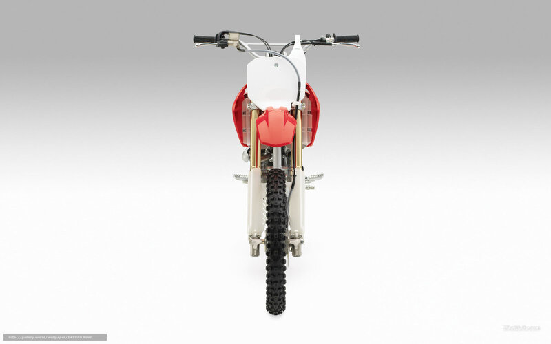 front view of a dirt bike