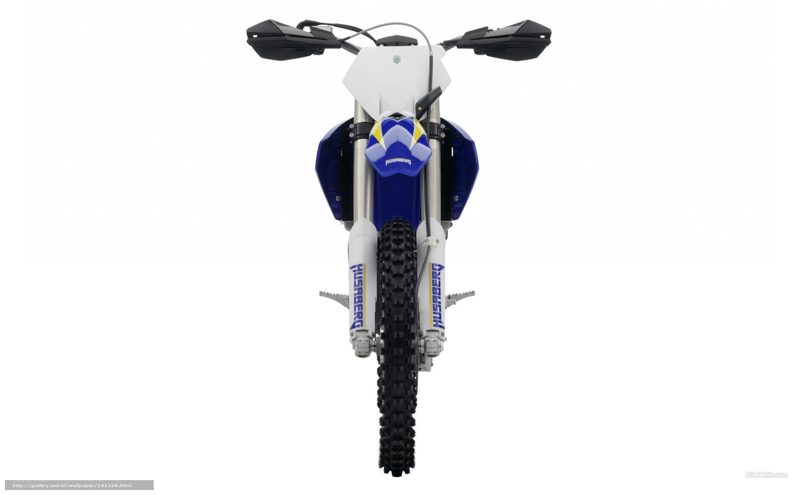 front view of a dirt bike