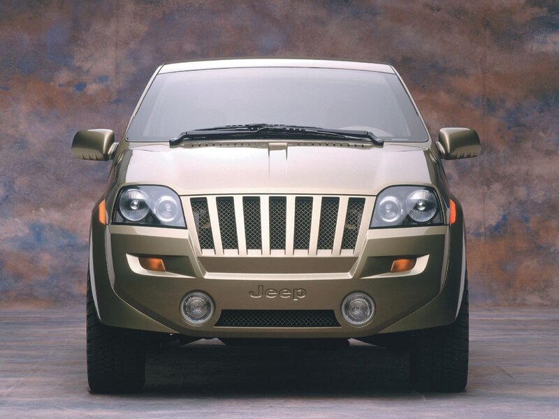 Front view of a Jeep concept car