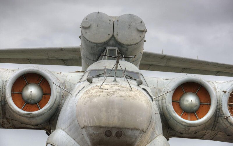 front view of a large aircraft