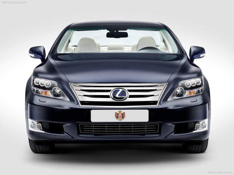 front view of a lexus car