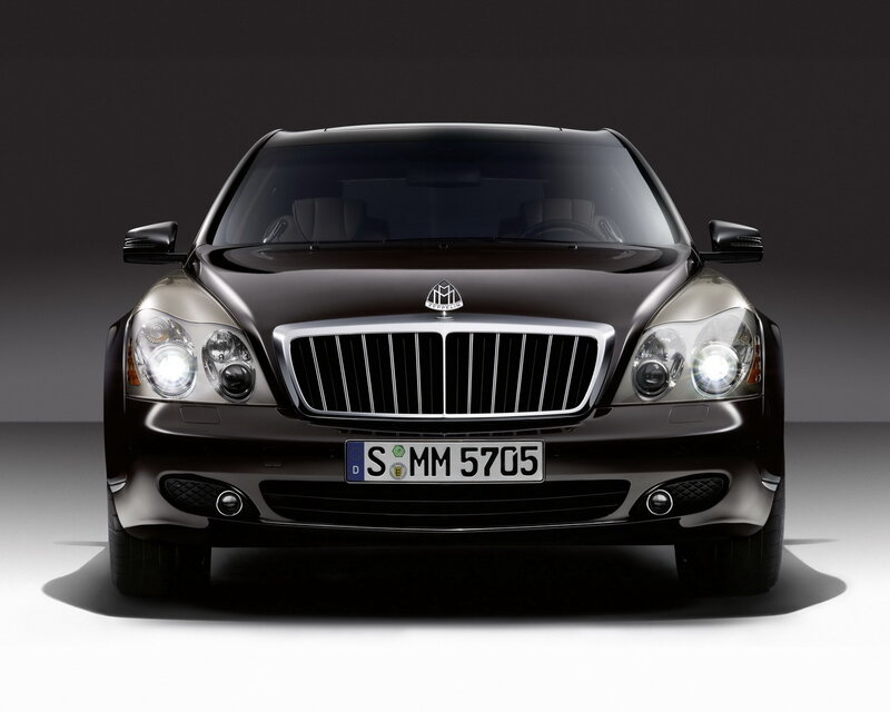 front view of a luxury car
