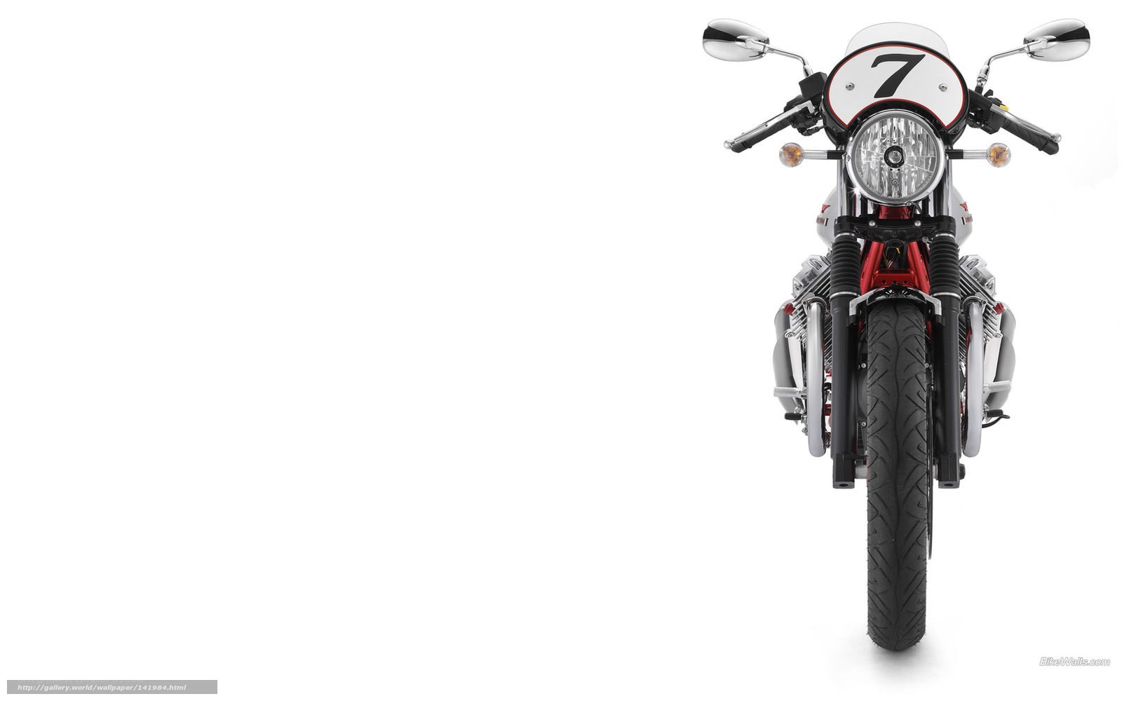 front view of a motorcycle