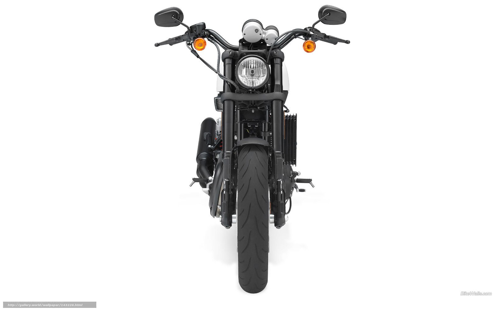 front view of a motorcycle