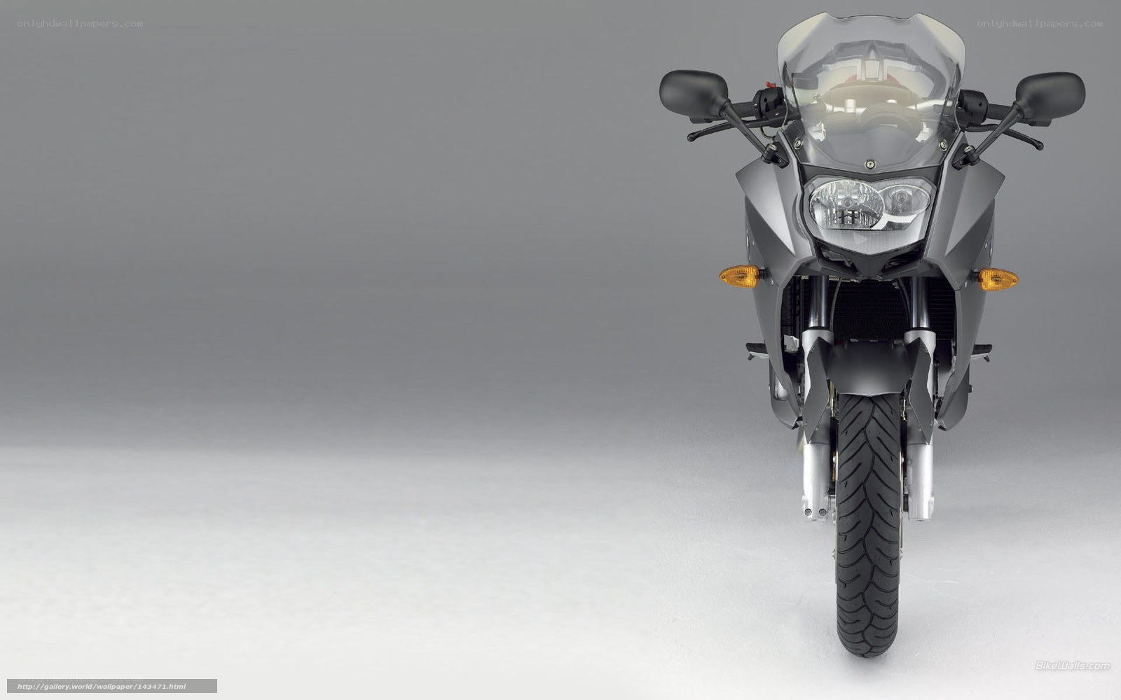 front view of a motorcycle