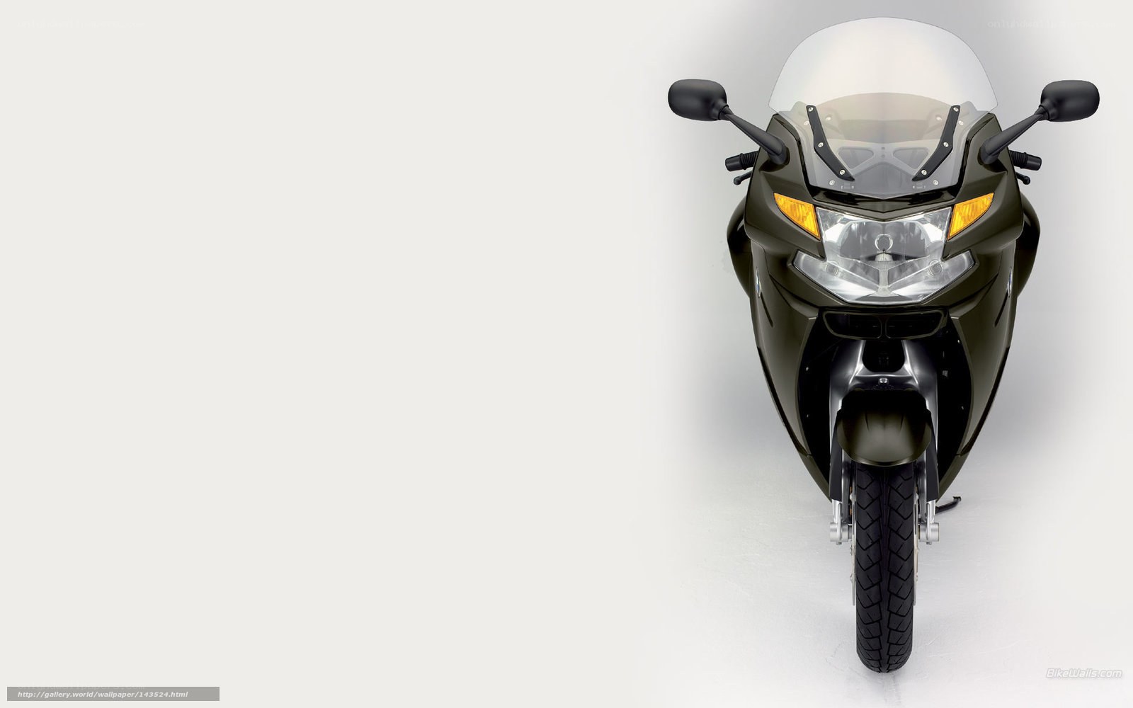 front view of a motorcycle