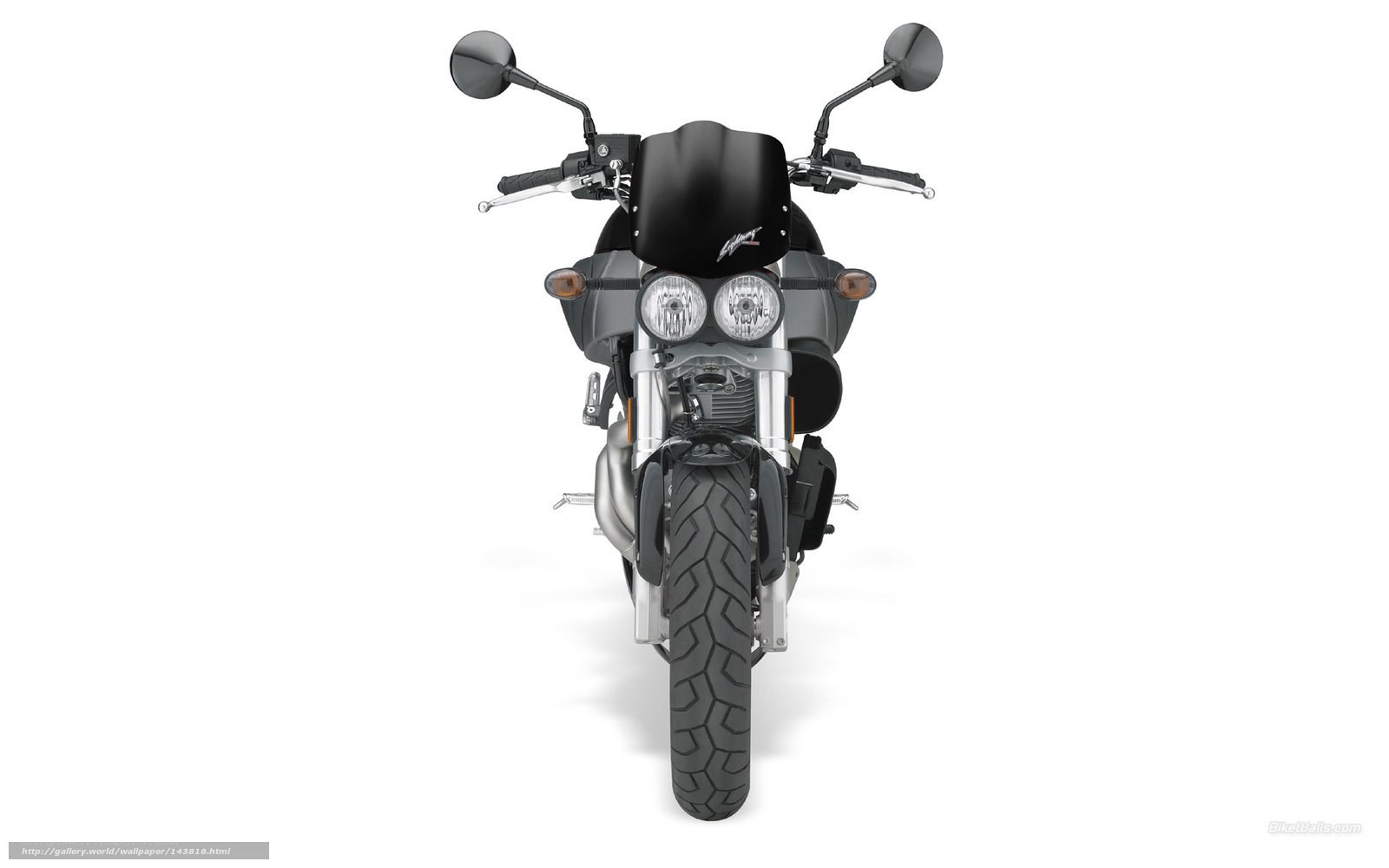 front view of a motorcycle