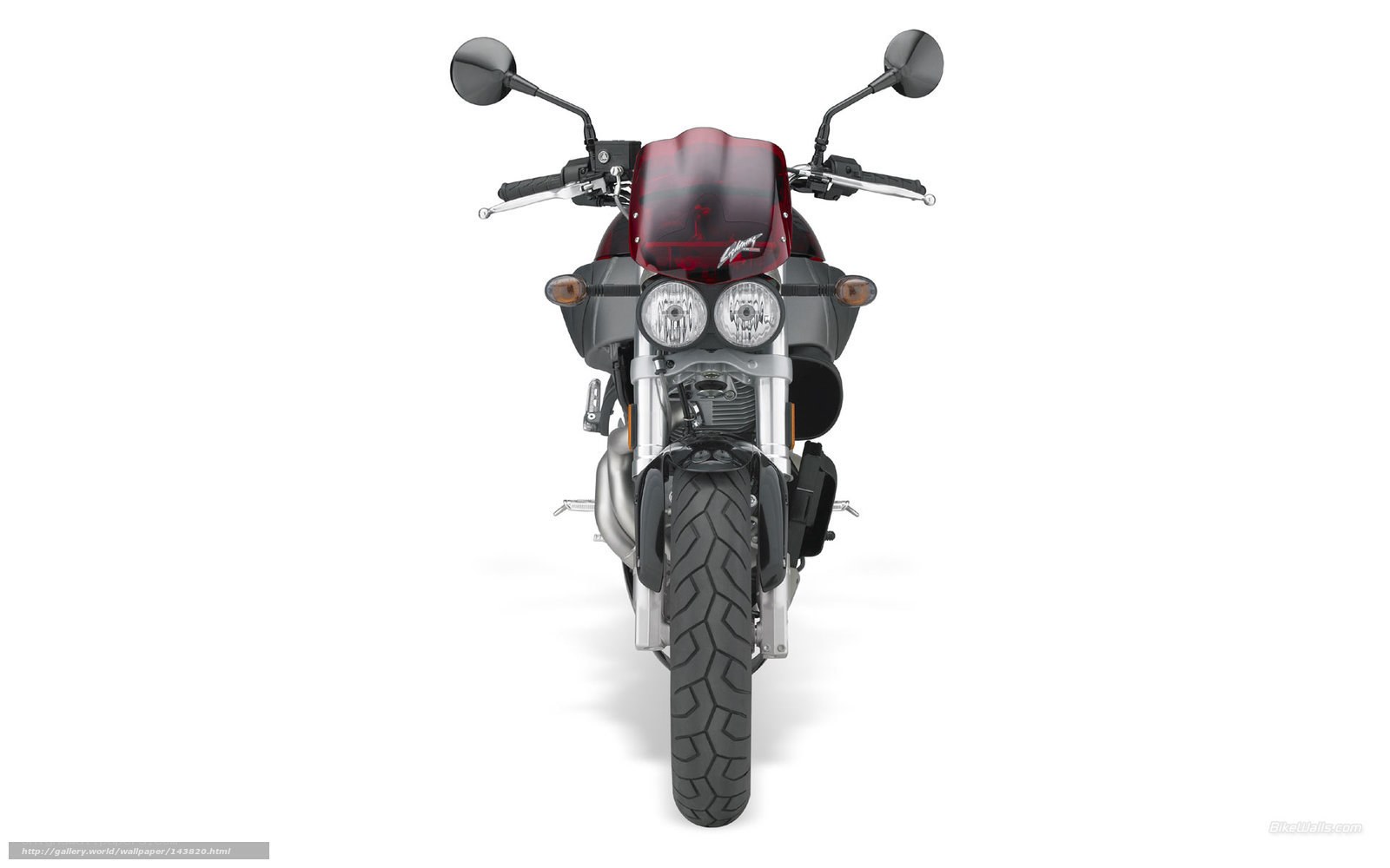 front view of a motorcycle