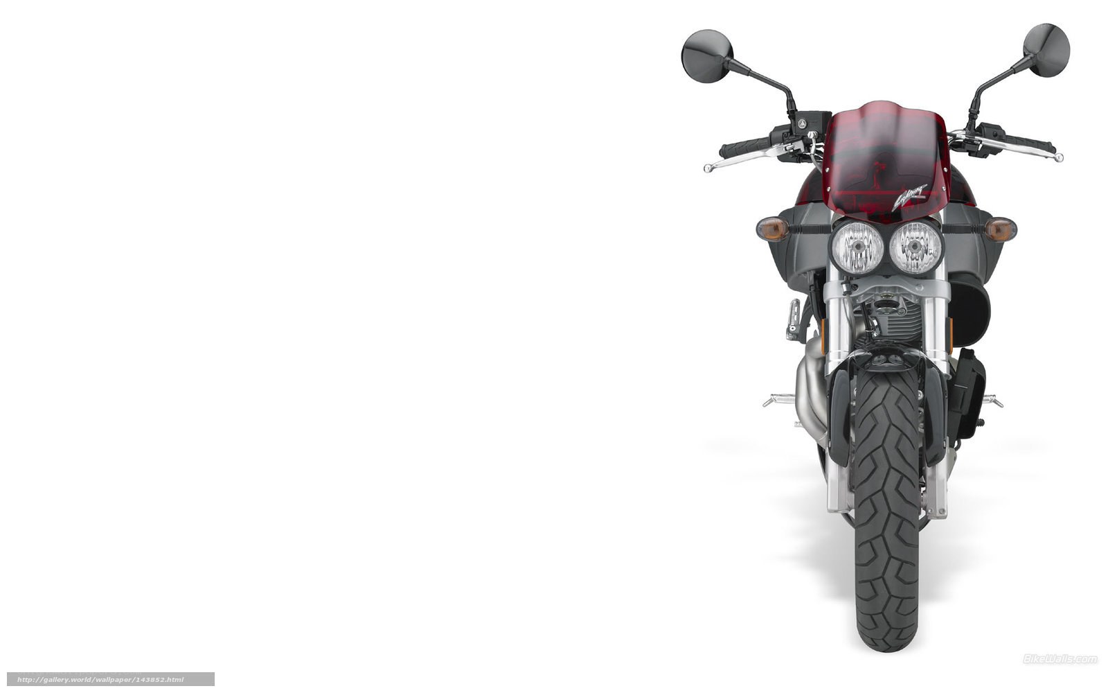 front view of a motorcycle