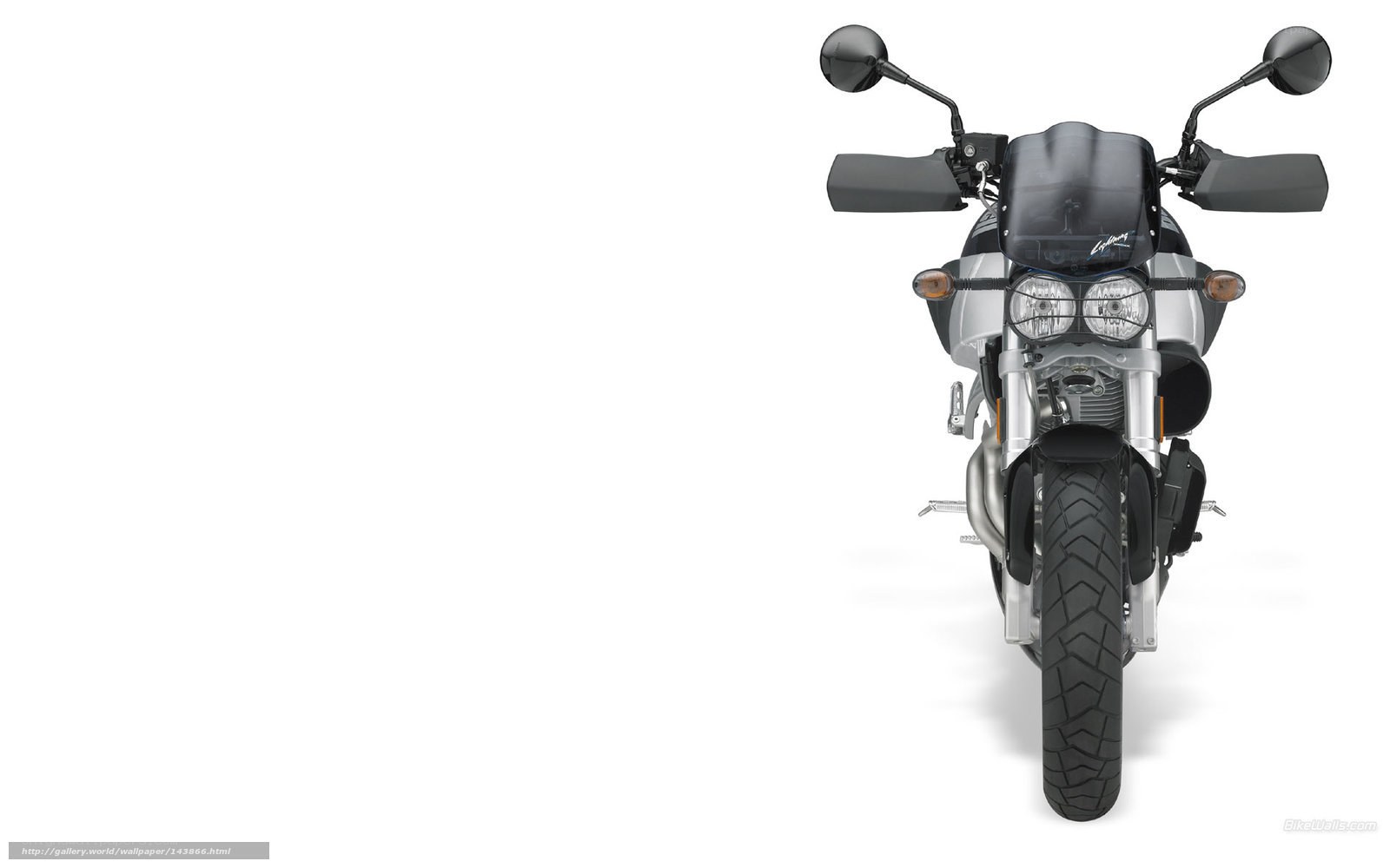 front view of a motorcycle