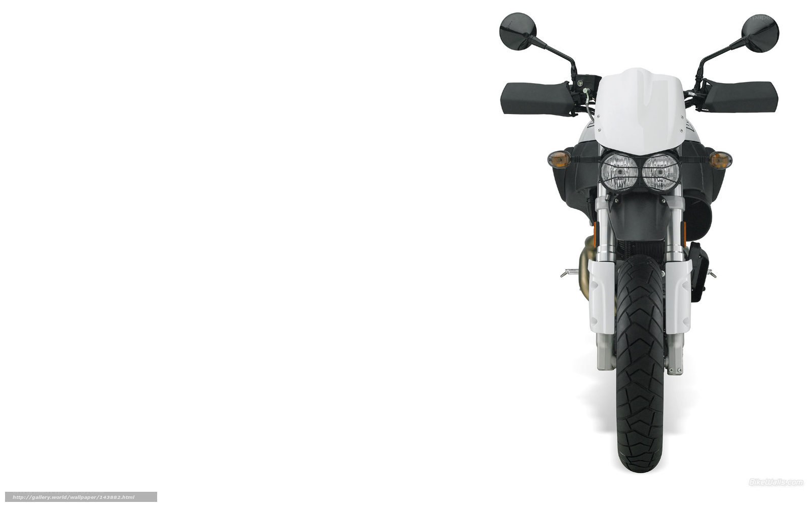 front view of a motorcycle