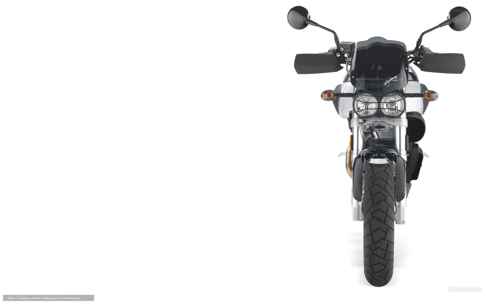 front view of a motorcycle