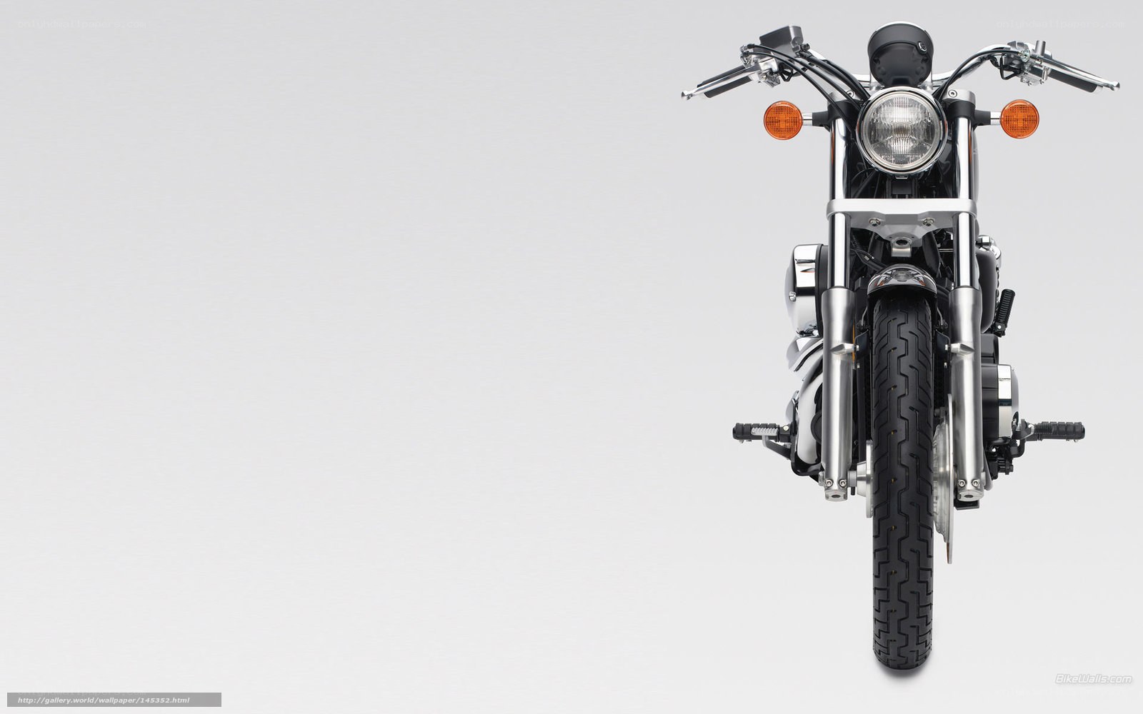 front view of a motorcycle