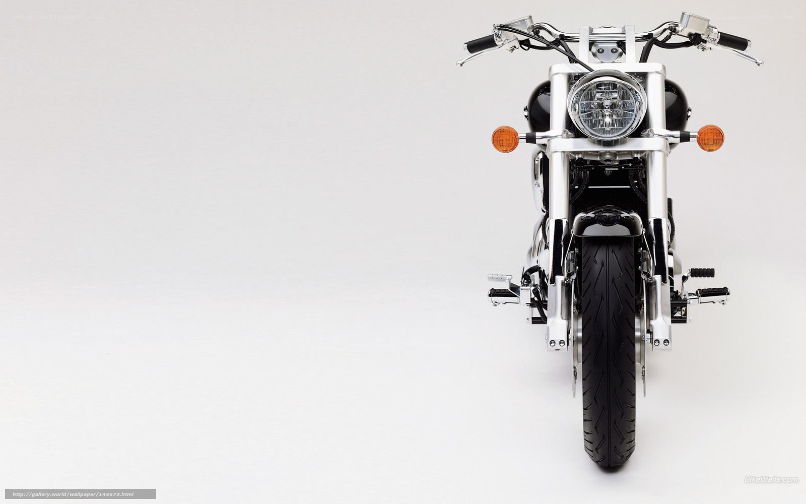 front view of a motorcycle