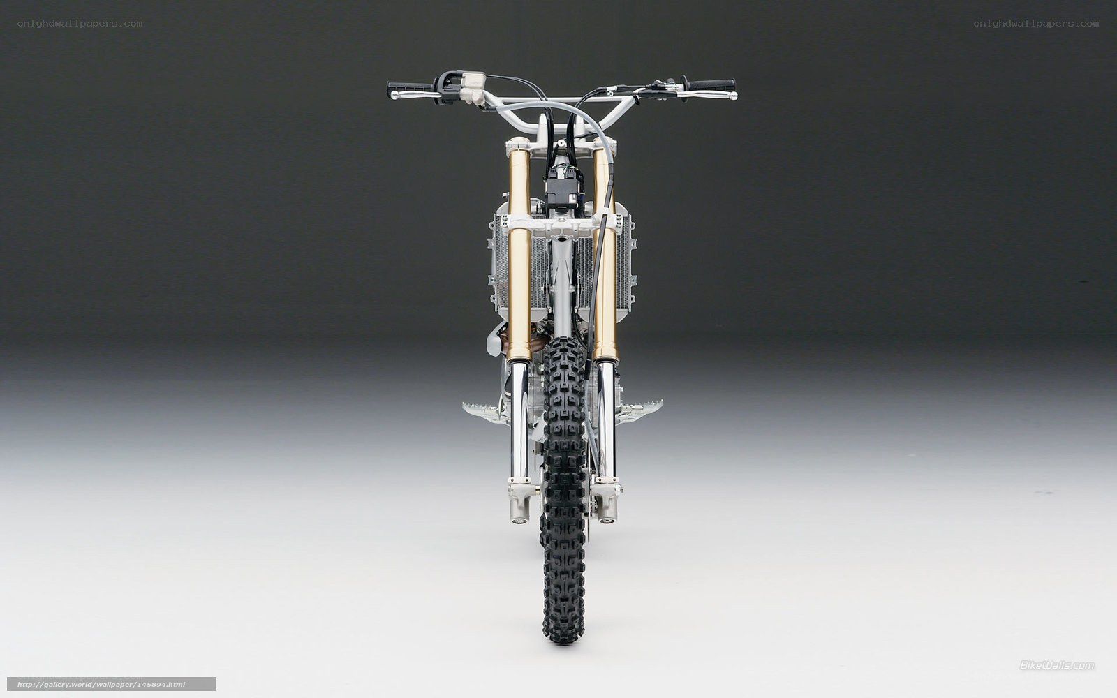 front view of a motorcycle
