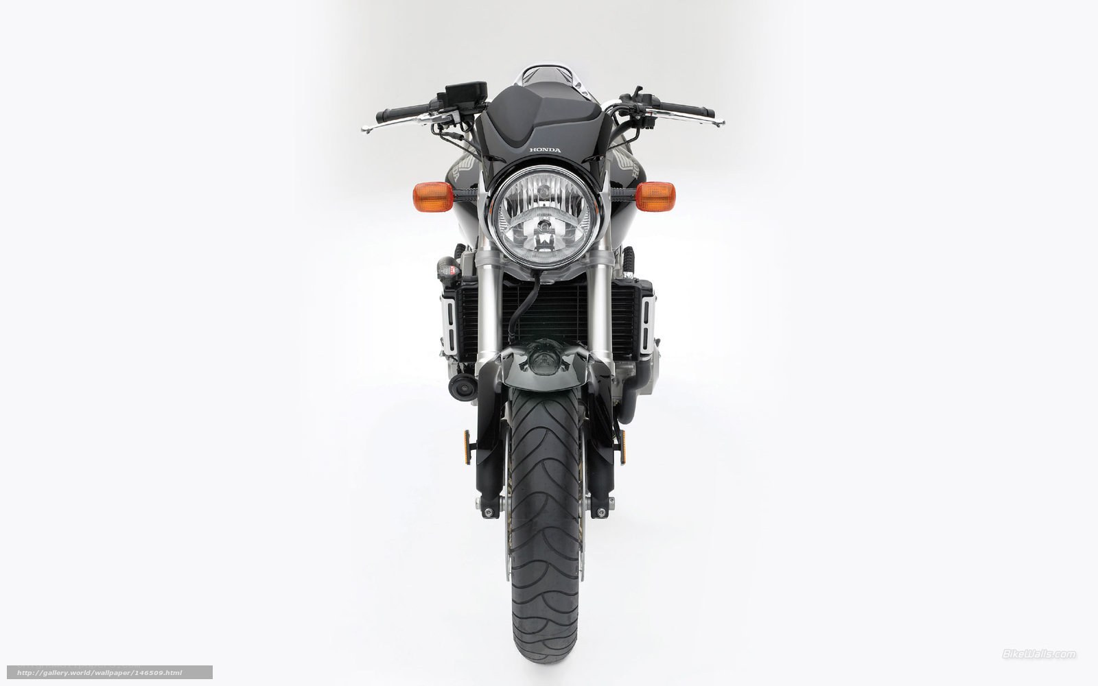 front view of a motorcycle