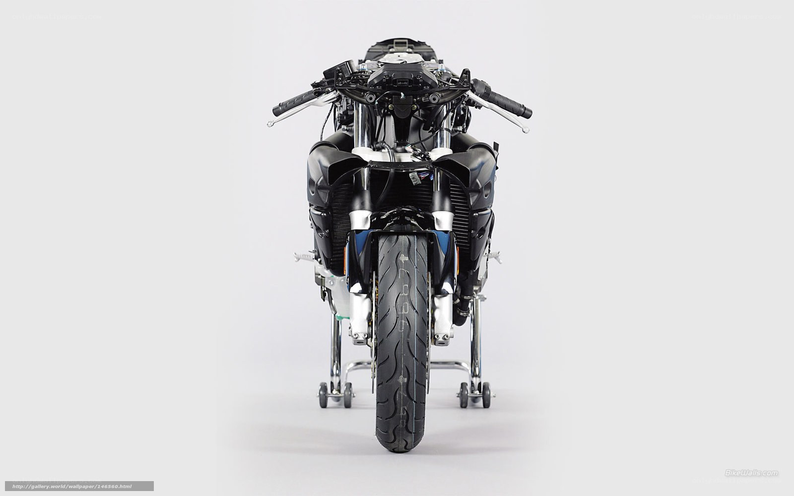 front view of a motorcycle
