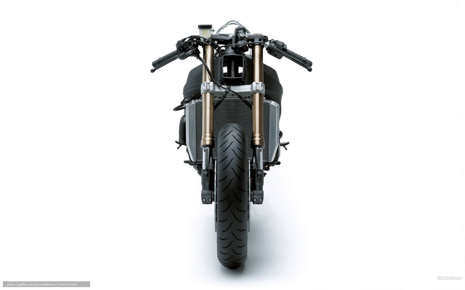 front view of a motorcycle