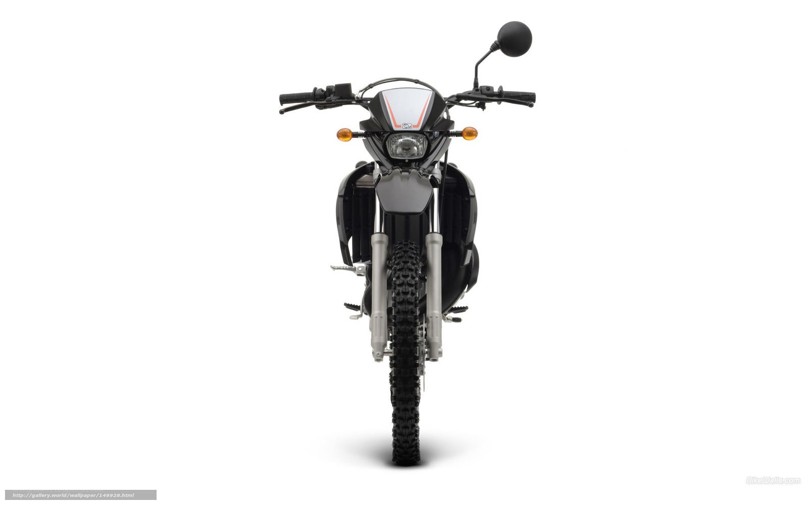 front view of a motorcycle