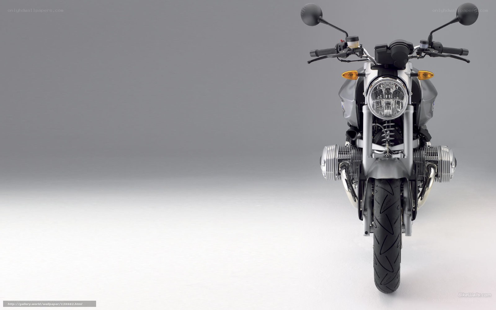 front view of a motorcycle