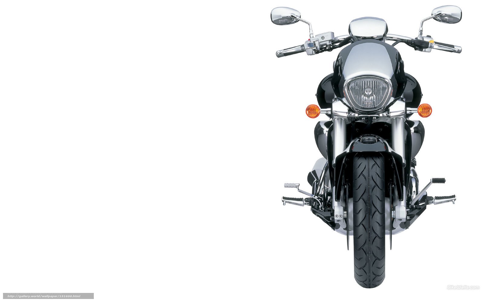 front view of a motorcycle