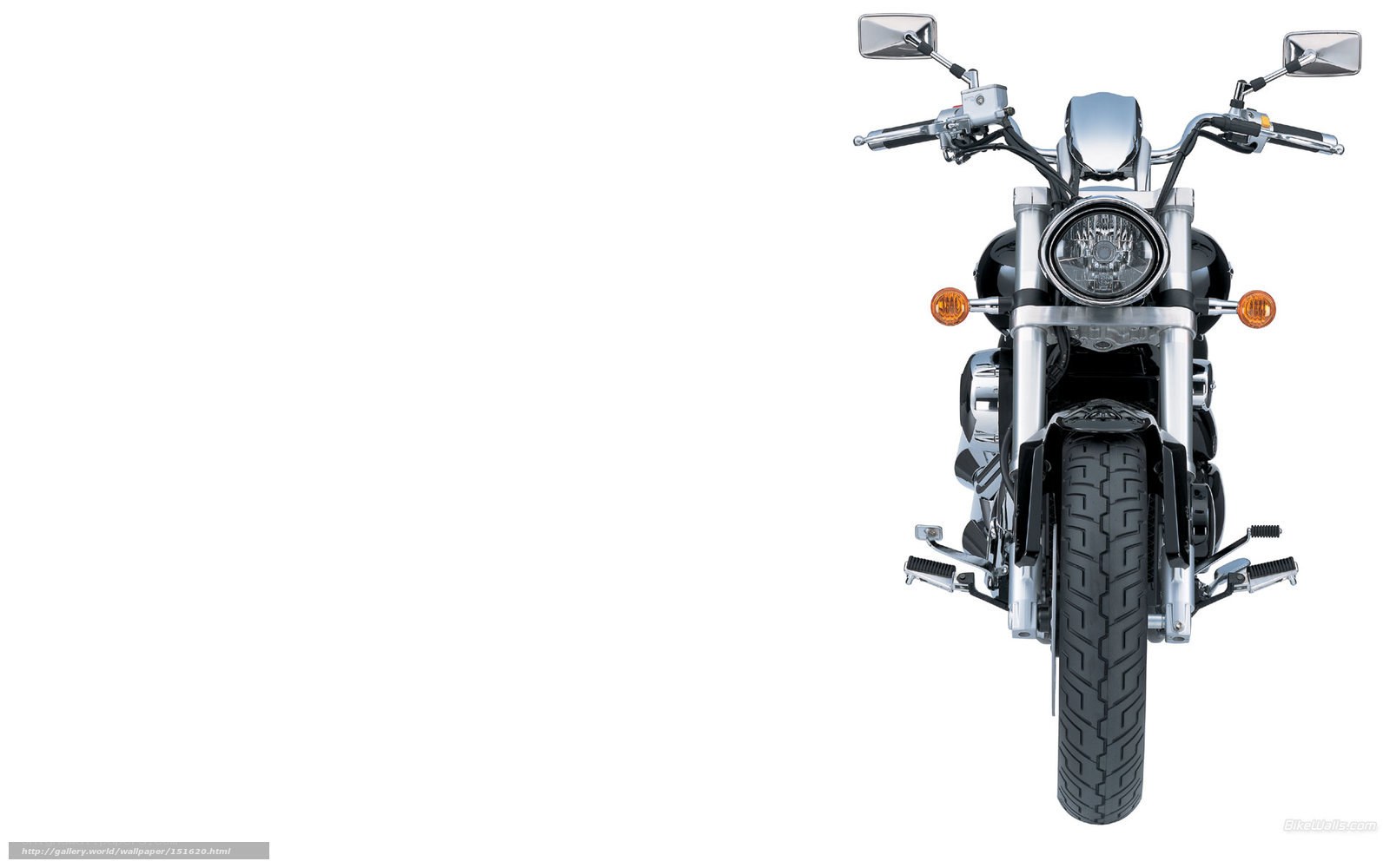 front view of a motorcycle