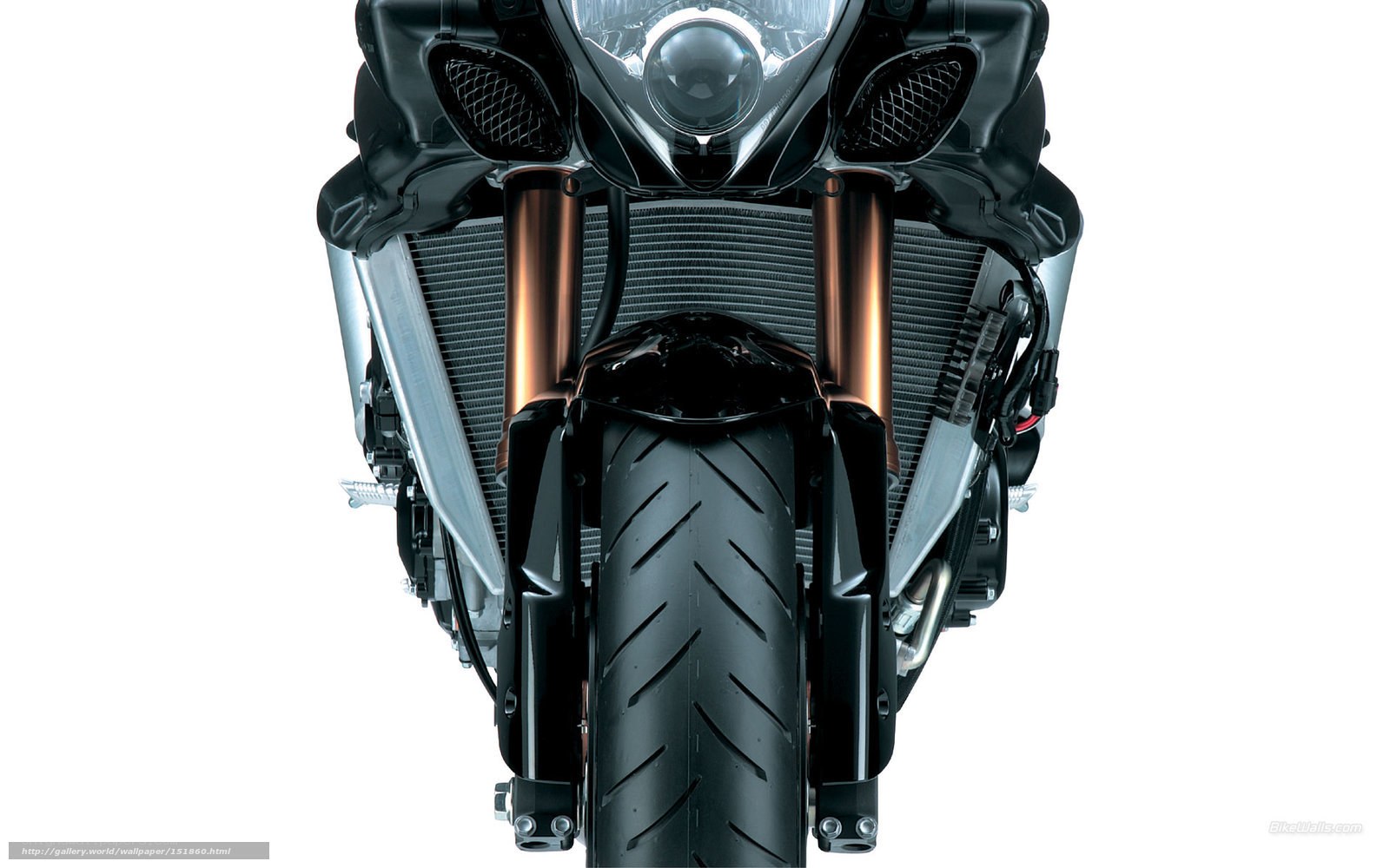 front view of a motorcycle