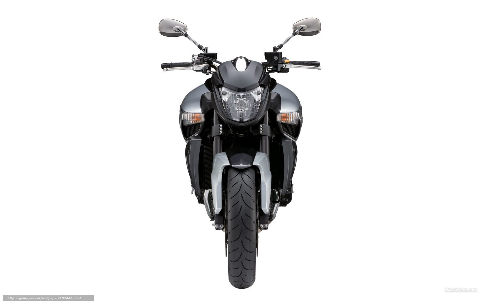 front view of a motorcycle