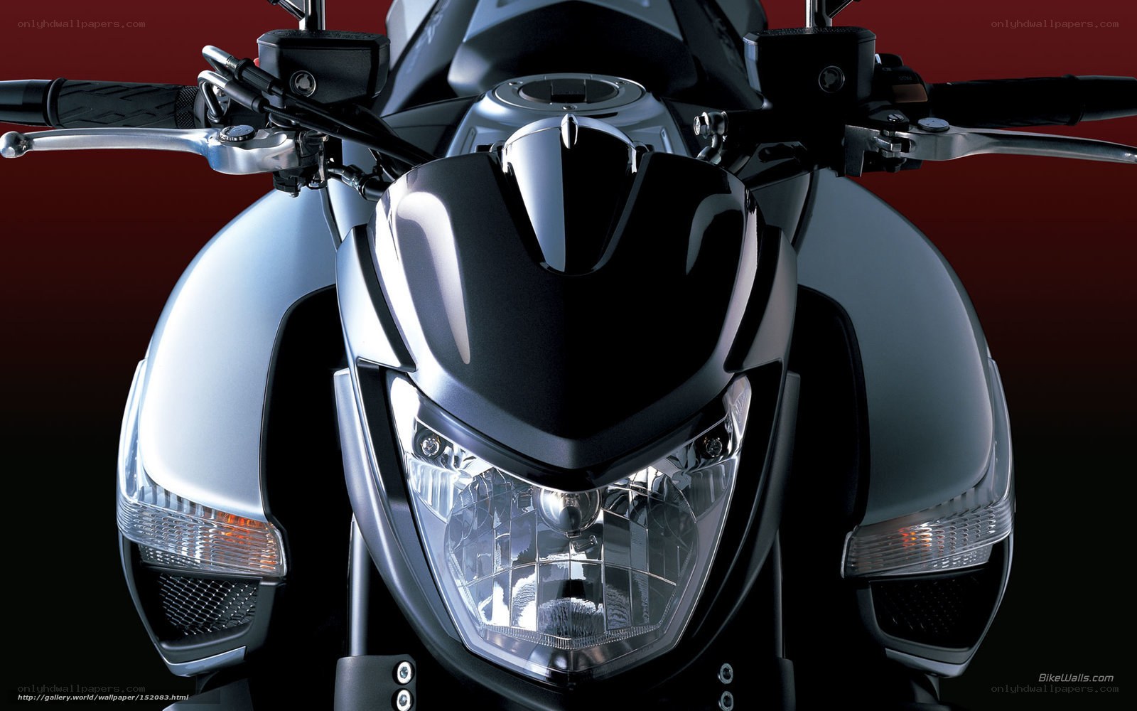 front view of a motorcycle