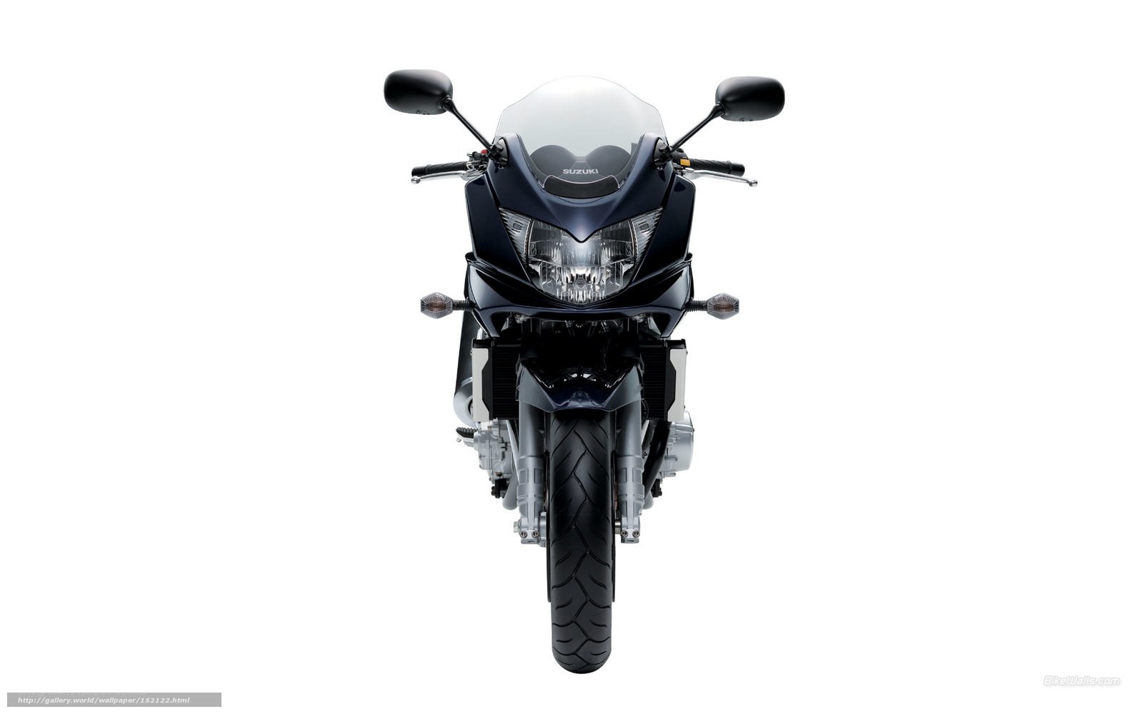 front view of a motorcycle