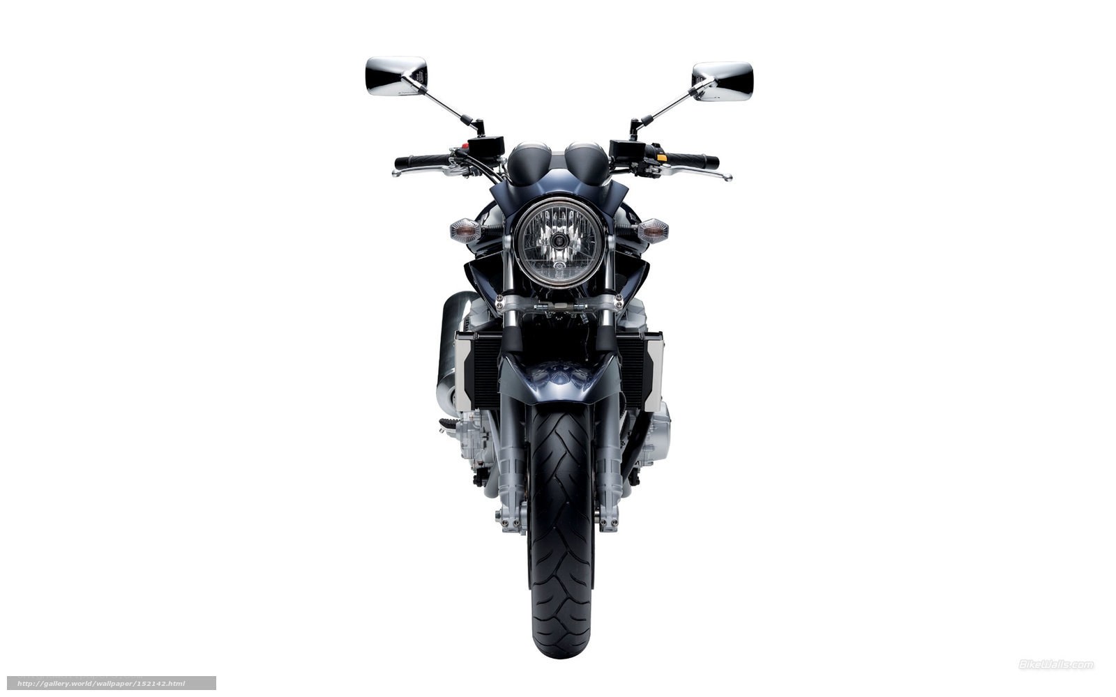 front view of a motorcycle