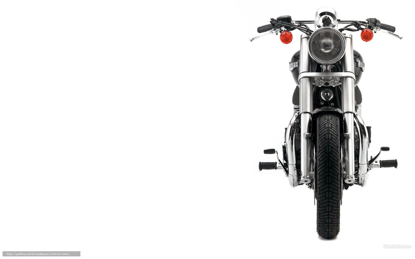 front view of a motorcycle