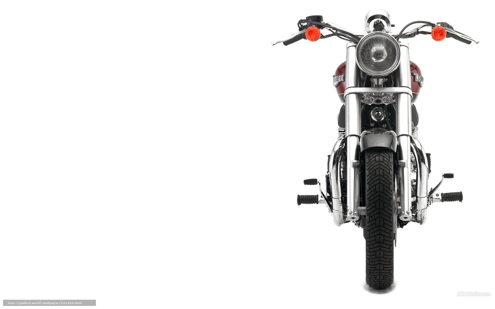 front view of a motorcycle