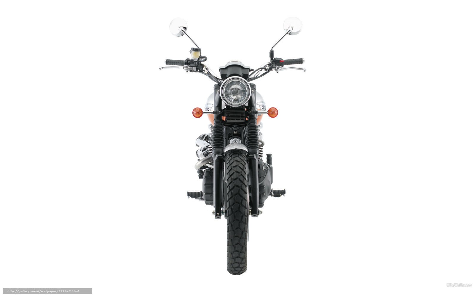 front view of a motorcycle