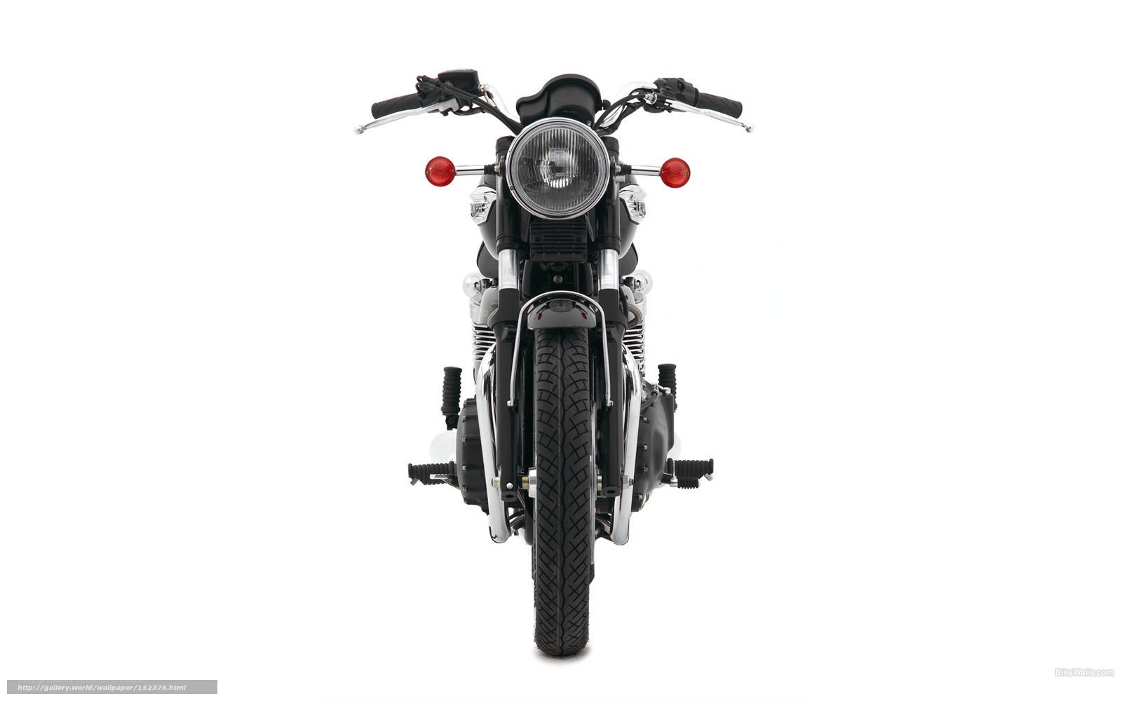 front view of a motorcycle