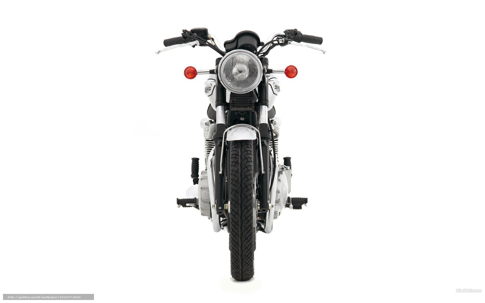 front view of a motorcycle