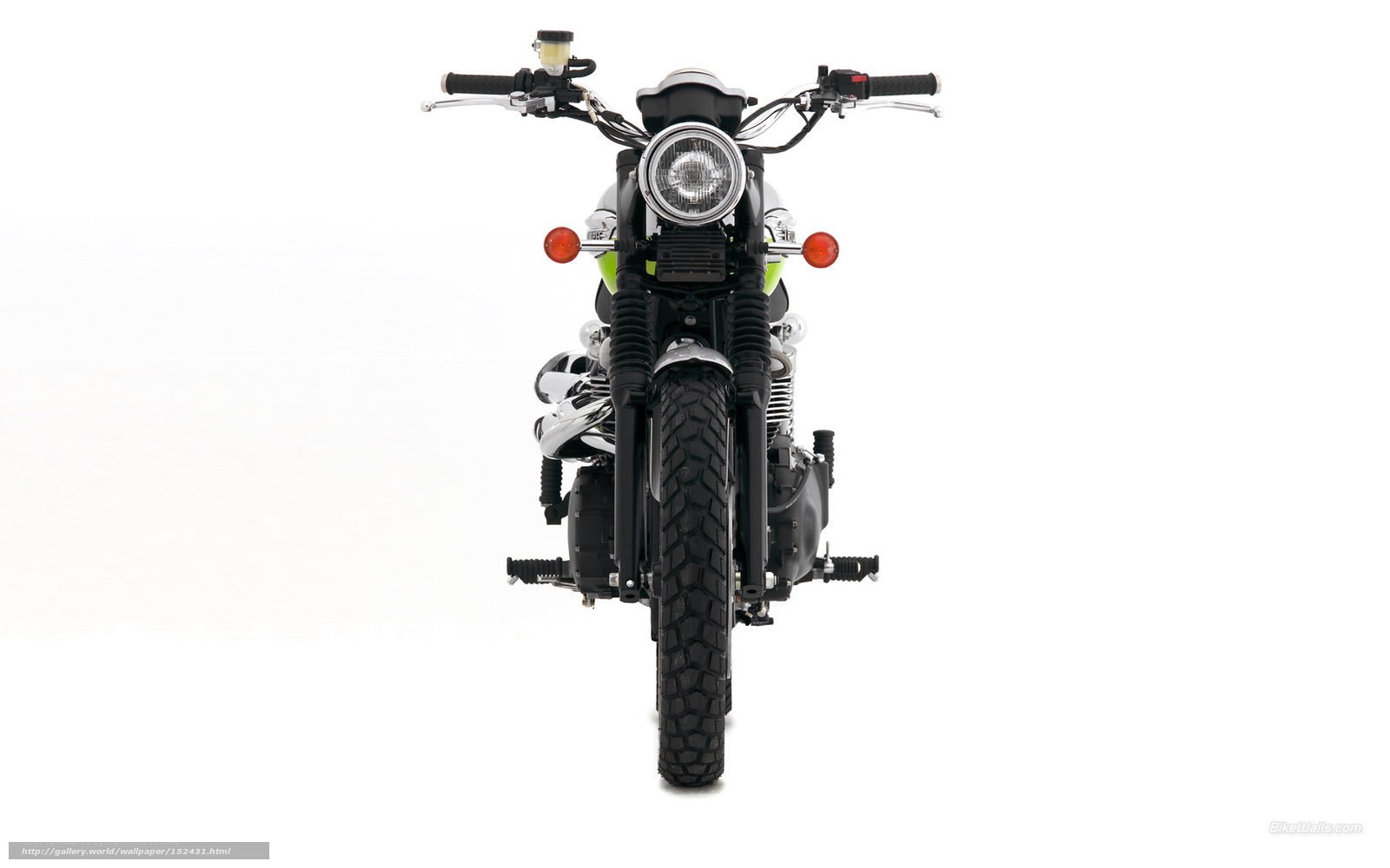 front view of a motorcycle