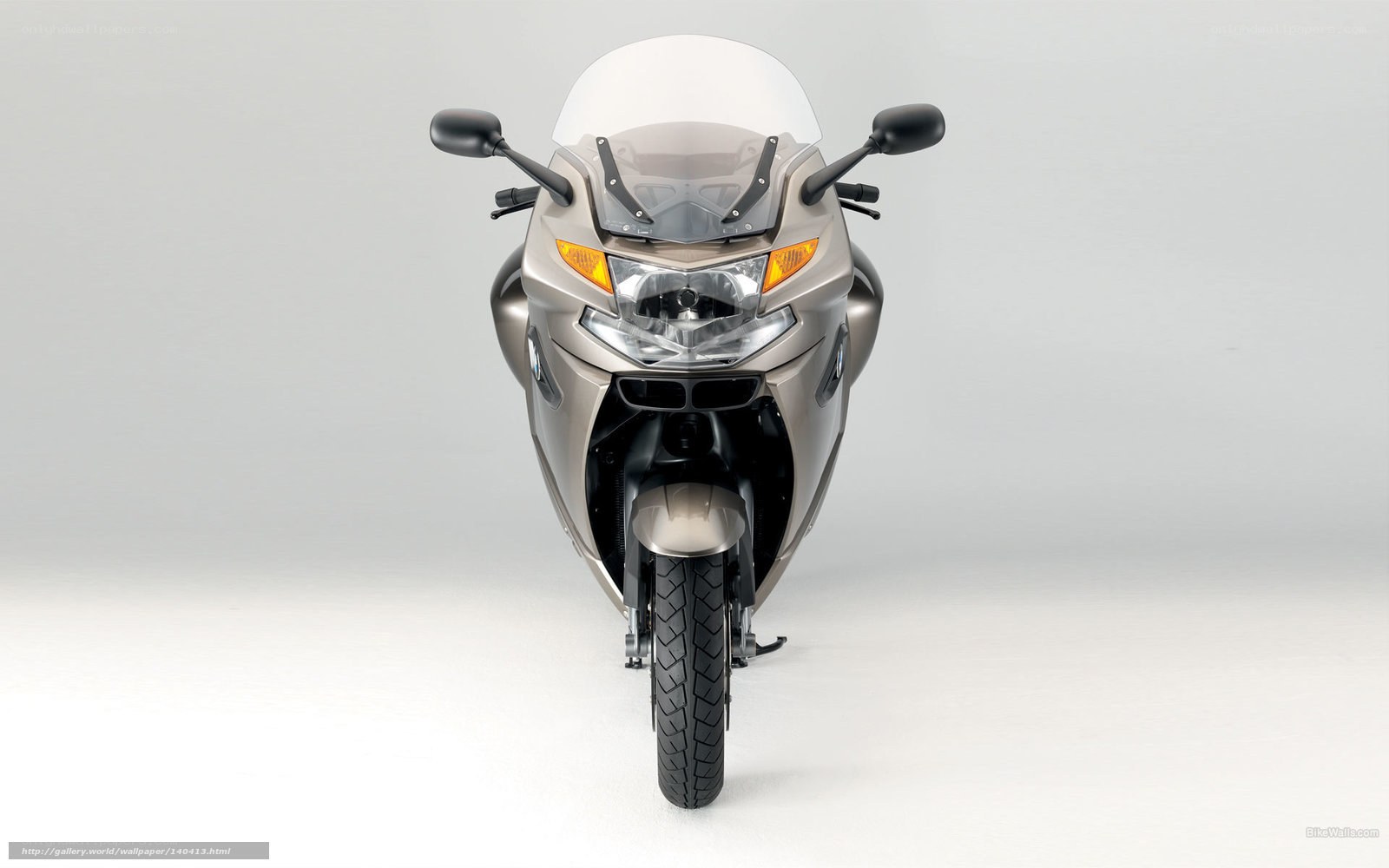 front view of a motorcycle