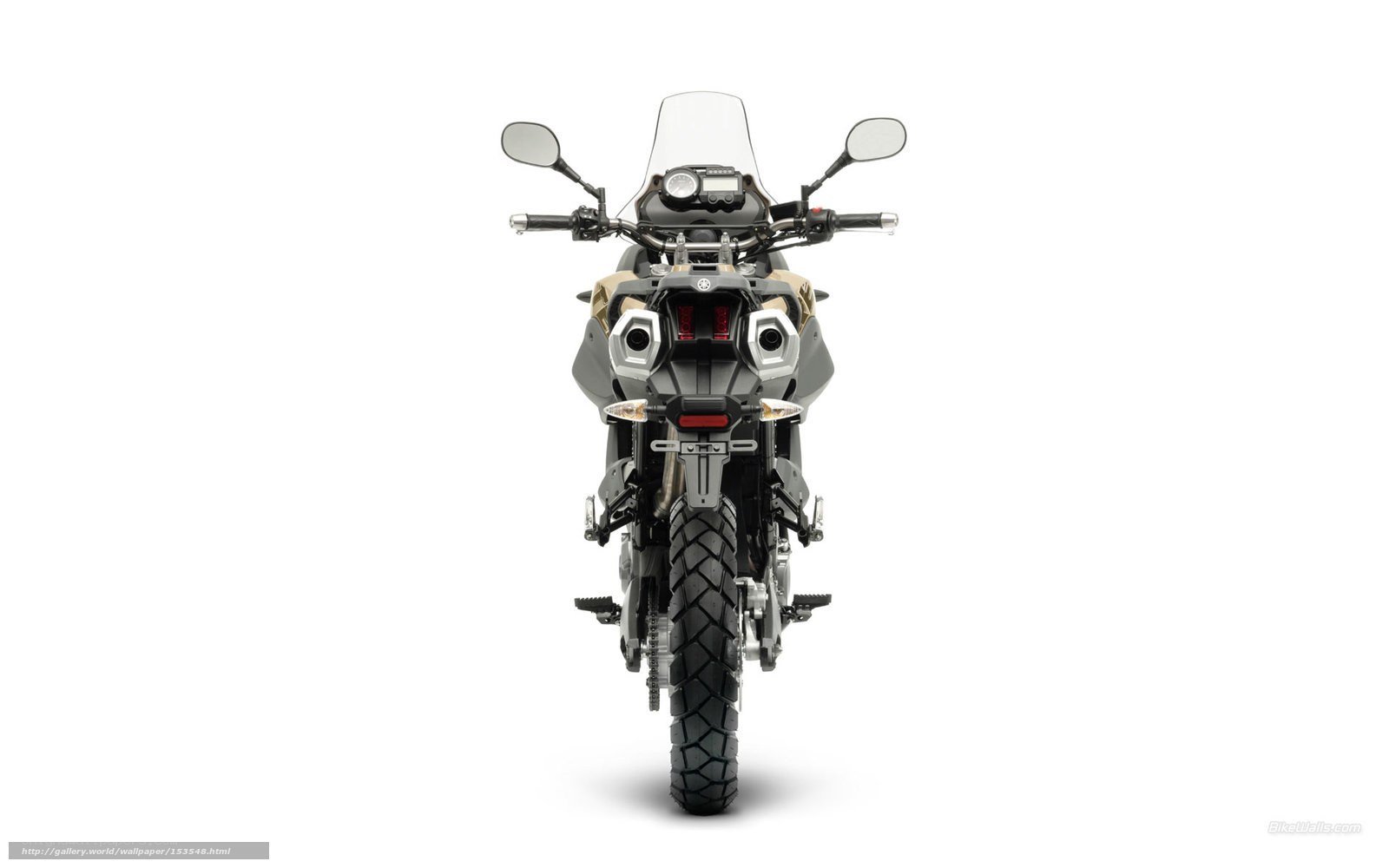 front view of a motorcycle