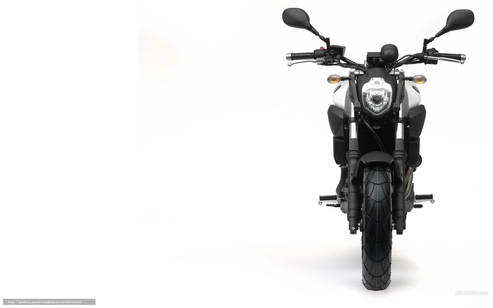 front view of a motorcycle