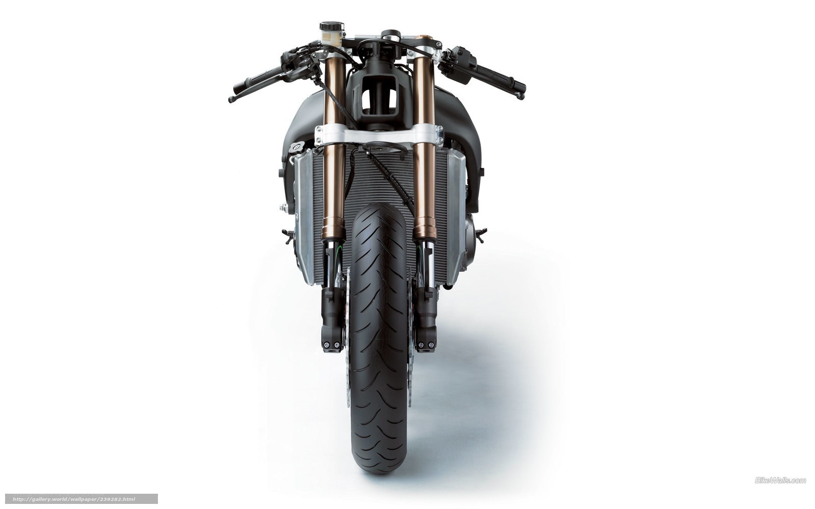 front view of a motorcycle