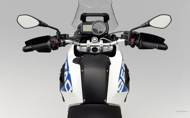 front view of a motorcycle