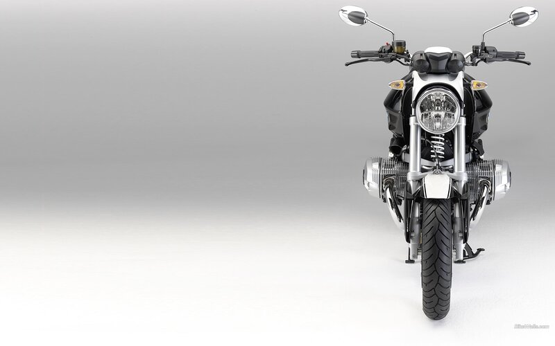front view of a motorcycle