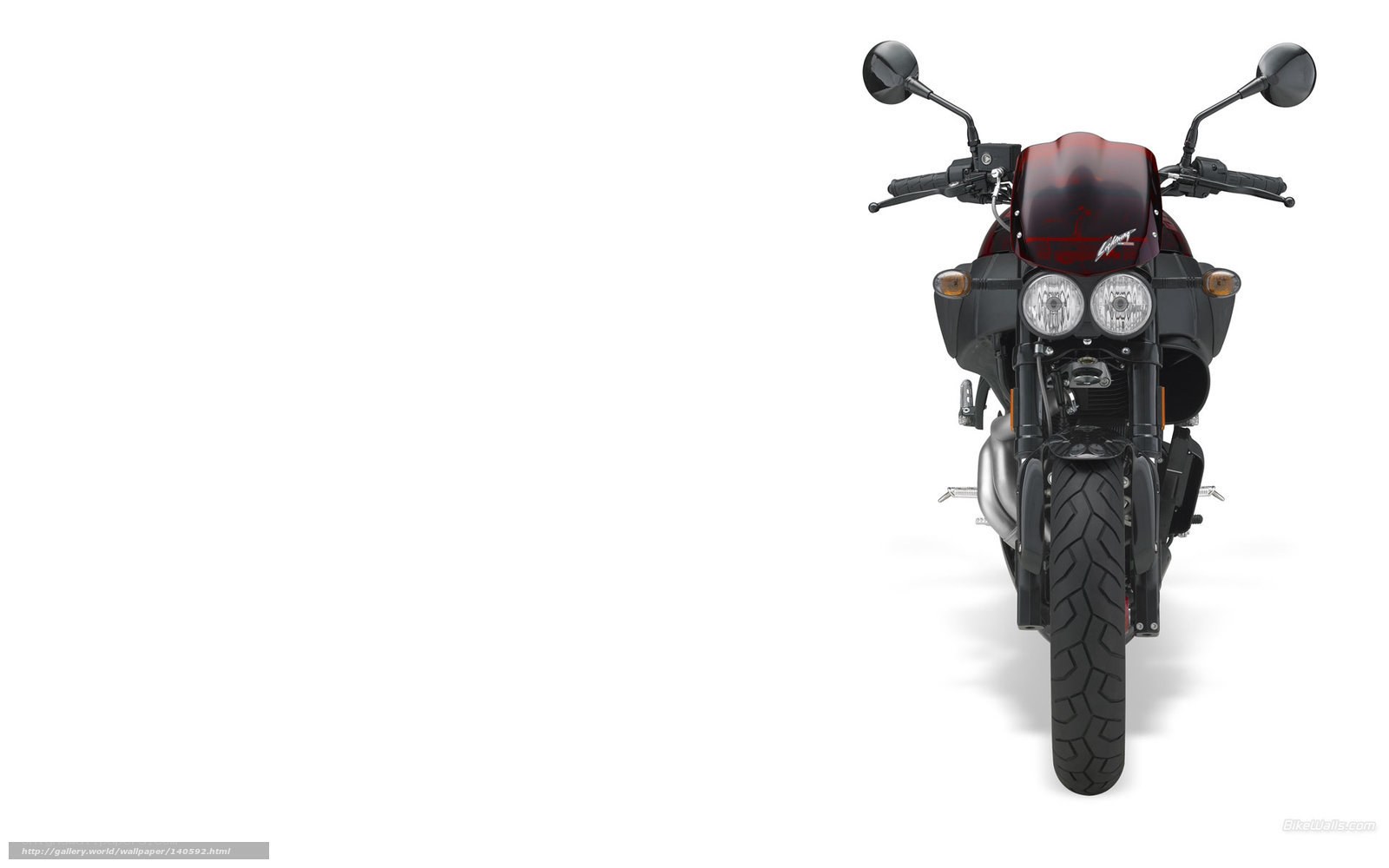 front view of a motorcycle