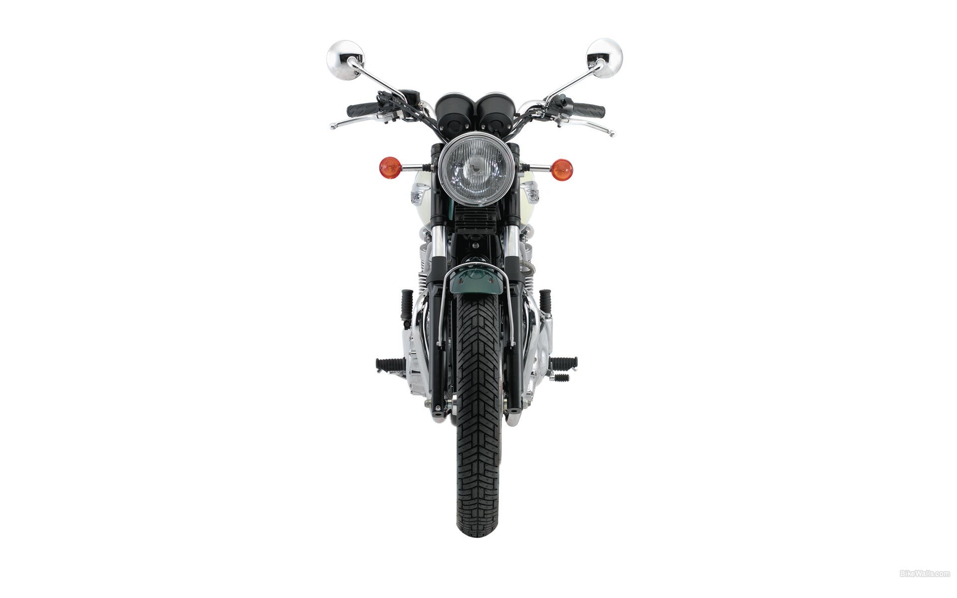 front view of a motorcycle