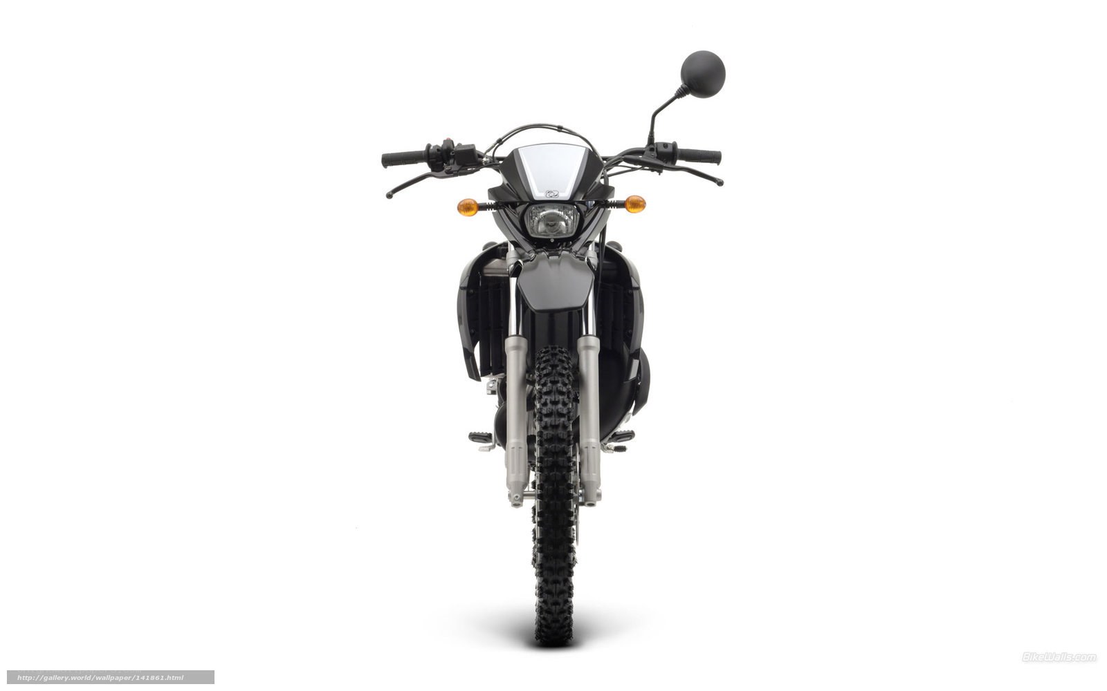 front view of a motorcycle
